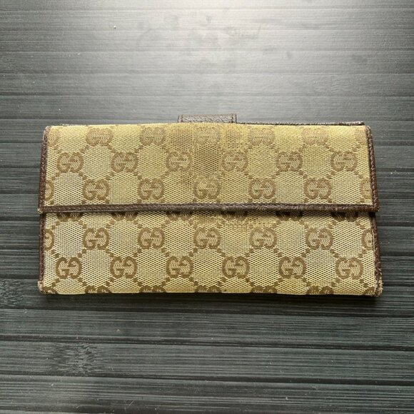 Gucci GG Canvas Long wallet (with coin pocket) Authentic|Used - Picture 2 of 4